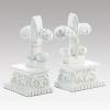 FLEUR-DE-LIS BOOKENDS