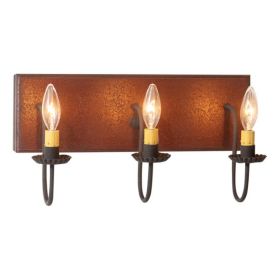 3-Light Vanity Light in Plantation Red