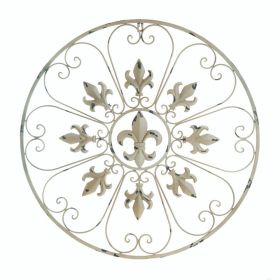 Circular Fleur De Lis Wall Decor