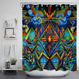 Digital Print-free Bathroom Curtain (Option: YLLHFK05-200x180CM)