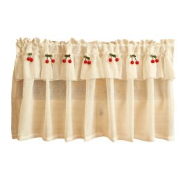 Fresh Linen Short Curtain For Kitchen Small Window (Option: Without rod-1.5x1.2m)