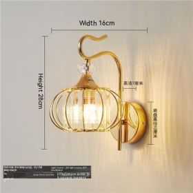 Eye Protection Wall Lamp Simple Modern Stair Aisle Living Room Wall Lamp (Option: Eye Protection-Gold Down)