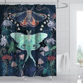 Digital Print-free Bathroom Curtain (Option: YLHTYY01-150gsm finished 590g)